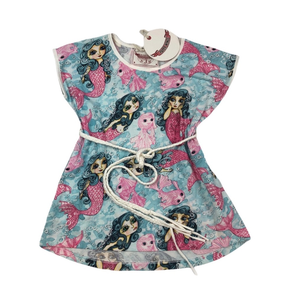 Paper Wings Organic Mermaid Dress, NWT, size 3